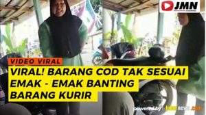 Video: Barang COD Tak Sesuai, Emak Ini Banting Barang Kurir