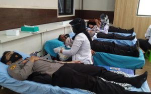 Polres Purwakarta Gelar Donor Darah Menyambut HUT Bhayangkara ke-75
