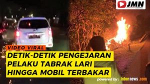 Video: Detik-Detik Pengejaran Pelaku Tabrak Lari Hingga Mobil Terbakar