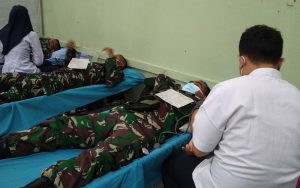 Sambut HUT ke-59, Batalyon Armed 9 Pasopati Kostrad Purwakarta Gelar Donor Darah