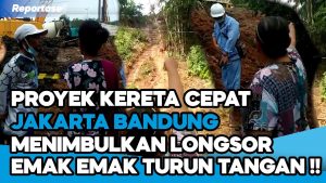 Video: Longsor Lumpur Akibat Proyek KCJB, Emak-Emak di Purwakarta Turun Tangan