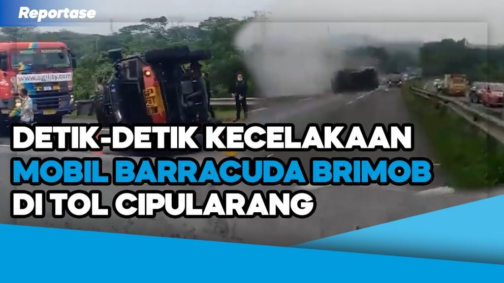 Video: Detik Detik Kecelakaan Mobil Barracuda Brimob di Tol Cipularang Purwakarta