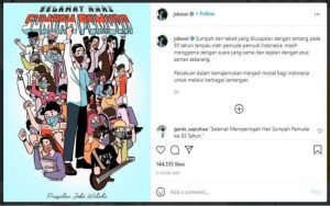 Presiden Jokowi: Sumpah Pemuda Masih Menggema Sesuai Dengan Perkembangan Zaman