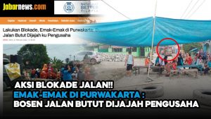 Video: Tuntut Perbaikan Jalan, Warga Kampung Cipetir Purwakarta Gelar Aksi Blokade