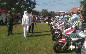 Bupati Purwakarta Pimpin Langsung Apel Gelar Pasukan Operasi Ketupat Lodaya 2022