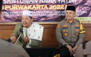 Peringati Tahun Baru Hijriah, Polres Purwakarta Gelar Pengajian dan Santunan Anak Yatim