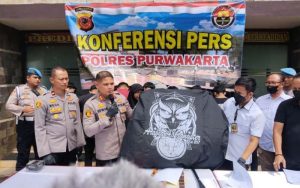 Tewaskan Warga, Belasan Anggota Geng Motor Arabian Diringkus Jajaran Polres Purwakarta
