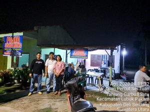 BACALEG PSI DRS. SANTUN MANURUNG KUNJUNGI POSKO SISKAMLING DAN SANGAT MENDUKUNG PROGRAM GARDA KAMTIBMAS INDONESIA