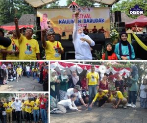 Bupati, Kadisdik Hingga Masyarakat Mencoba Permainan Tradisional di Festival Kaulinan Barudak