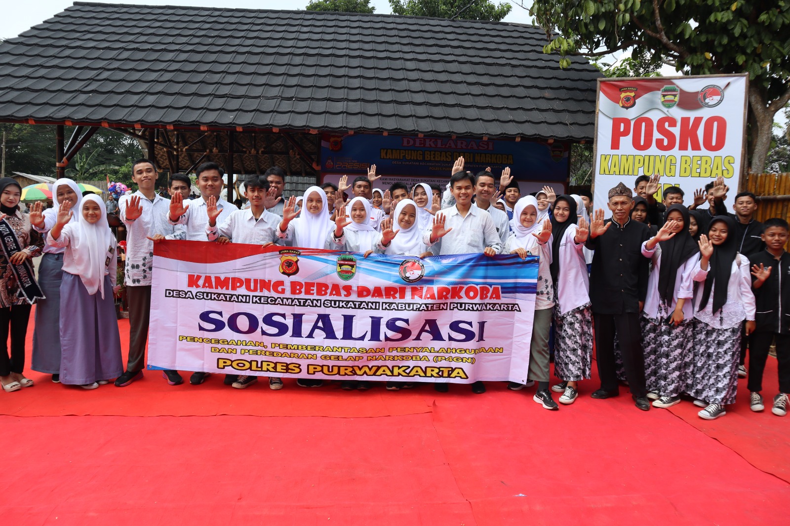Purwakarta serta Badan Narkotika Nasional Kabupaten (BNNK) Karawang untuk melakukan sosialisasi bahaya penggunaan narkoba.