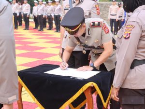 Kapolres Purwakarta Pimpin Langsung Sartijab Kasat Reskrim