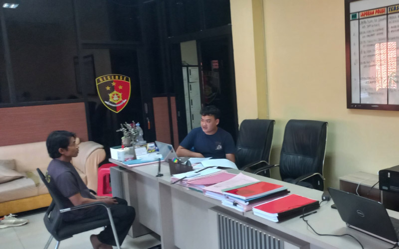 Pelaku asusila diperiksa Satreskrim Polres Purwakarta