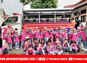 Serunya Edukasi Kebencanaan, Siswa TK Plus Roudhoh Kunjungi BPBD Purwakarta