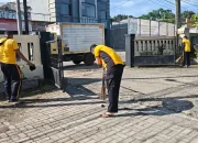 Jaga Kebersihan, Polsek Plered Gelar Ngosrek Bareng