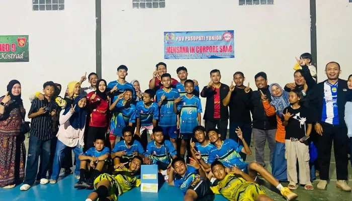 Keren, Tim PBV Polsek Plered U14 Juarai Turnamen Antarklub Se-Kabupaten Purwakarta
