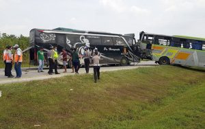Tabrakan Antar Bus Di Cipali, Tewaskan Sopir dan Kondektur