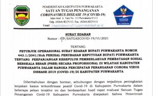 Satgas Covid-19 Purwakarta Kembali Keluarkan Surat Edaran PSBB Proporsional