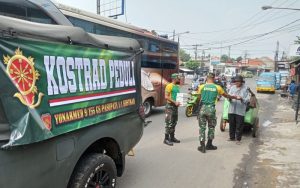 Yon Armed 9 Pasopati Purwakarta Gelar Bakti Sosial Bersama Kostrad Peduli