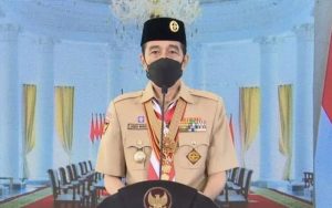 Presiden Jokowi: Pramuka Indonesia Harus Jadi Pelopor Disiplin Prokes Covid-19
