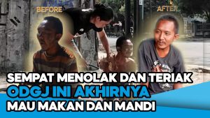 Video: Aksi Kebaikan, Pria Ini Memandikan Penyandang ODGJ yang Terlantar