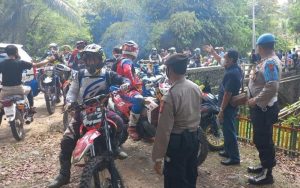 Satgas Covid-19 Purwakarta Bubarkan Motocross Green Enduro di Kawasan Wisata Jatiluhur