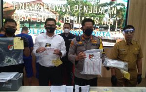 Empat Penjual Obat Terapi Covid-19 Diatas HET di Purwakarta Ditangkap Polisi