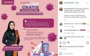 Pemkab Purwakarta Berikan Pelayanan Rapid Test Antigen Gratis Bagi Peserta CPNS