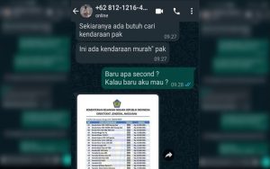 Penipuan Lewat Whatsapp Kembali Terjadi, Kali Ini Mencatut Nama Kapolsek Maniis