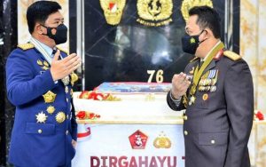 Dalam Rangka HUT TNI Ke-76, Kapolri Datangi Langsung Panglima TNI