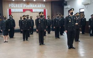 Polres Purwakarta Ikuti Upacara Hari Kesaktian Pancasila Secara Virtual Bersama Presiden RI
