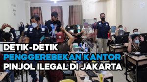 Video: Detik-Detik Penggerebekan Kantor Pinjol Ilegal di Jakarta Pusat