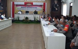 Polres Purwakarta Gelar Rapat Persiapan Pengamanan Pilkades Serentak 2021