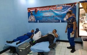 Bantu Kebutuhan Darah, Personel Satpolair Polres Purwakarta Gelar Donor Darah