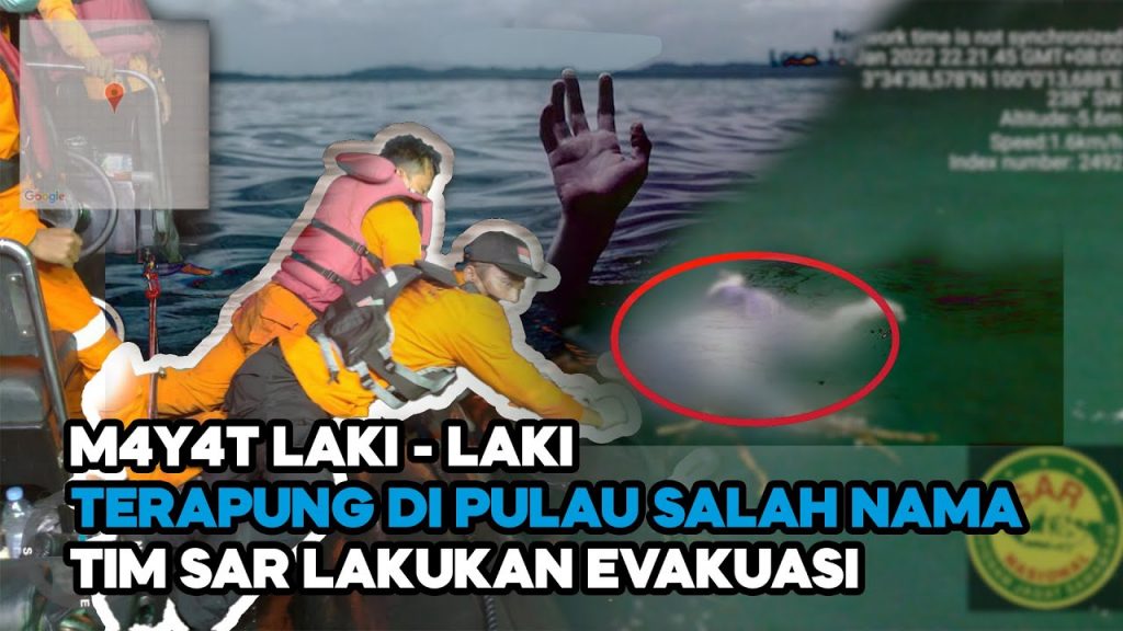 Video: Tim SAR Evakuasi Mayat Lelaki yang Terapung di Perairan Pulau Salah Nama Sumut