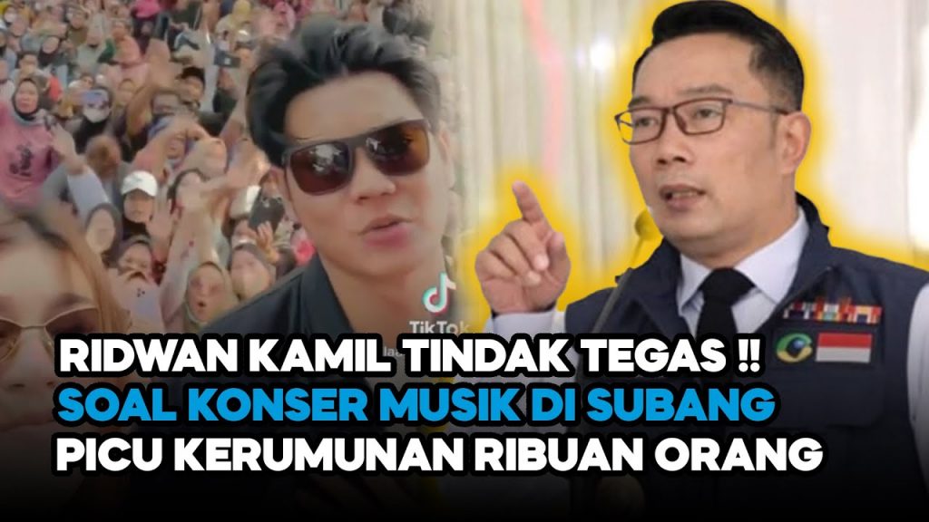 Video: Ridwan Kamil Tindak Tegas! Konser Musik di Subang Picu Kerumunan Ribuan Orang