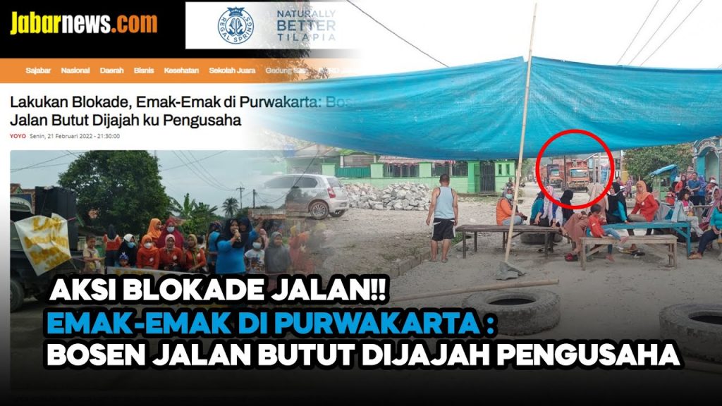 Video: Tuntut Perbaikan Jalan, Warga Kampung Cipetir Purwakarta Gelar Aksi Blokade