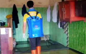 Cegah Penyebaran Virus Corona, Lapas Purwakarta Lakukan Penyemprotan Disinfektan