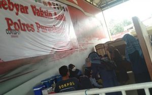 Antisipasi Omicron, Polres Purwakarta Kebut Vaksinasi Anak Umur 6-11 Tahun Tahap Ke-2