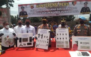 Polres Purwakarta Berhasil Tangkap 14 Pelaku Pencurian Dengan Pemberatan (Curat)