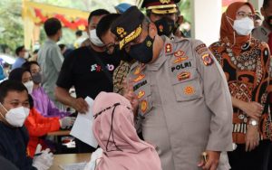 Kapolda Jabar Kunjungi Purwakarta Tinjau Vaksinasi Presisi Pada Kawasan Industri