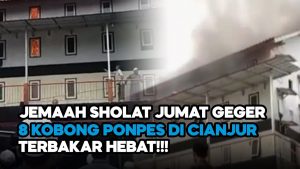 Video: Pesantren di Cianjur Terbakar, Diduga Akibat Konsleting Charger HP Santri