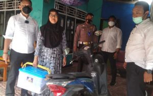 Siti Maesaroh Begitu Sumringah, Motornya yang Hilang Diantarkan Kembali Oleh Polisi