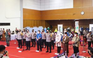 Kalemdiklat Polri Kunjungi Purwakarta Untuk Monitoring Capaian Vaksinasi Nasional