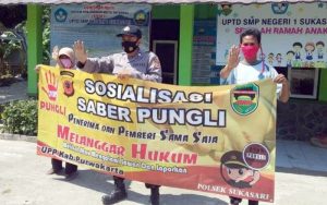 Polsek Sukasari Purwakarta Konsisten Sosialisasi Saber Pungli Kepada Masyarakat