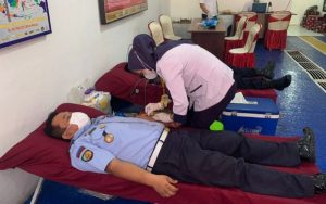 Peringati Hari Dharma Karyadhika Ke-77, Lapas Kelas IIB Purwakarta Gelar Donor Darah