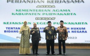 Anne Ratna Mustika Hadiri Tasyakuran Hari Amal Bhakti Kemenag Ke-77 Purwakarta