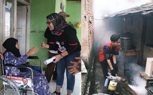 Yayasan Rolas Sitinjak Berikan Bantuan Foging Gratis dan Kursi Roda di Kelurahan Purwamekar