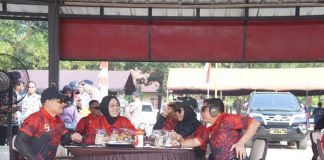 Kapolres Purwakarta, AKBP Edwar Zulkarnain beserta jajaran Polres Purwakarta, Polda Jawa Barat mengikuti Lauching Program Quick Wins Presisi TW II Tahun 2023