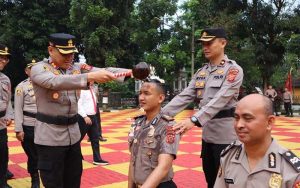 Momen Hari Bhayangkara Ke-77, Puluhan Anggota Polres Purwakarta Naik Pangkat