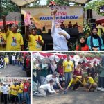 Bupati Purwakarta didampingi Kadisidik dan Pejabat di lingkungan Pemda Purwakarta melakukan seremoni pembukaan dengan bermain Kikitir yaitu baling-baling dari Bambu